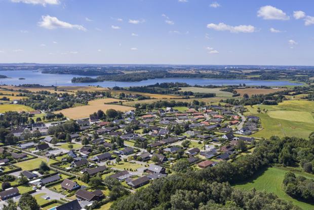 Luftfoto fra Taulov